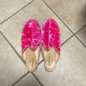 Sabah Pink Velvet Women's Shoes